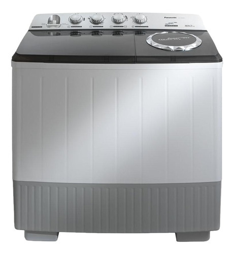 Lavadora semiautomática de doble tina Panasonic Blanca NA-W180X1LM inverter blanca y gris 18kg 127 V