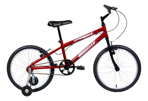 Bicicleta Aro 20 Infantil Mtb Boy Com Roda Lateral Cor Vermelho