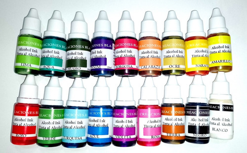 Alcohol Ink Set Tintas 18 Colores Arte Fluido       