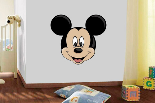 Adesivo Parede Quarto Infantil Criança Mickey Rosto Disney