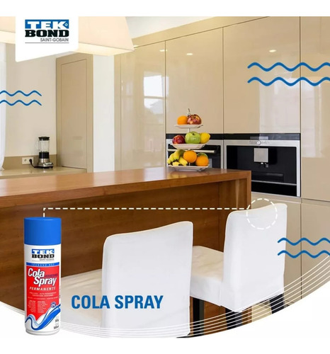 Cola Spray Permanente 305g/500ml Artesanato Tek Bond