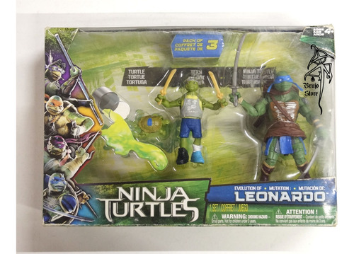 Tortuga Ninja Tmnt Movie Evolution Leonardo 12cm Brujostore (Usado)