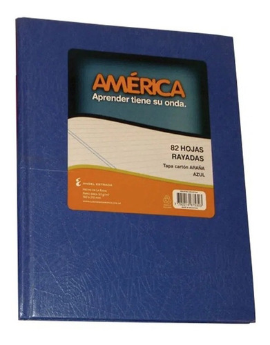 Cuaderno America Tapa Carton Dura X 42 Hojas Forrado Araña