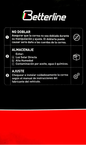 Correa Unica Fiesta Titanium 11-18 Alternador Camry 6pk1030