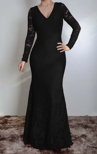 Mercado livre vestido de renda longo sales