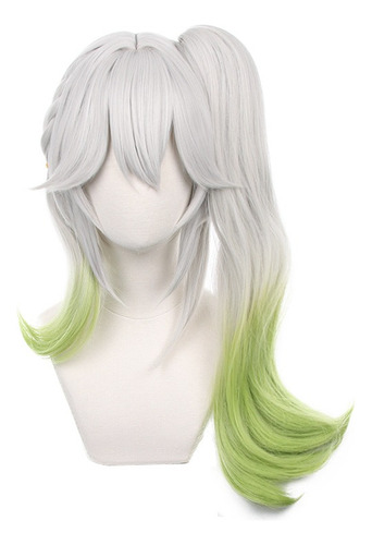 Genshin Impact Nahida Cosplay Peluca Largo Pelo 60cm