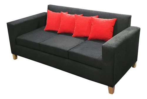 Sillon Sofa 3 Cuerpos Cubo En Chenille Antidesgarro Le Futon