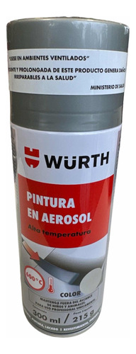 Pintura Spray Alta Temperatura Wurth 600 Grados Mojostore