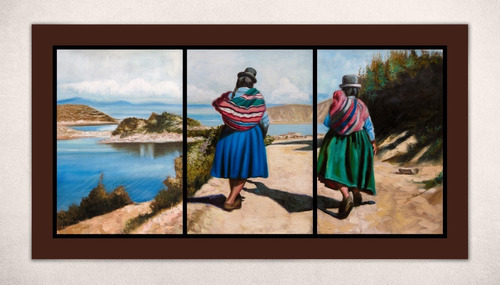 Mujeres De Los Andes - Cuadros Al Óleo (sedamanos Art)