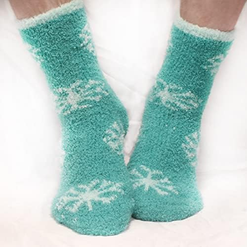 Surtido De Calcetines De Copos De Nieve De Microfibra Supers