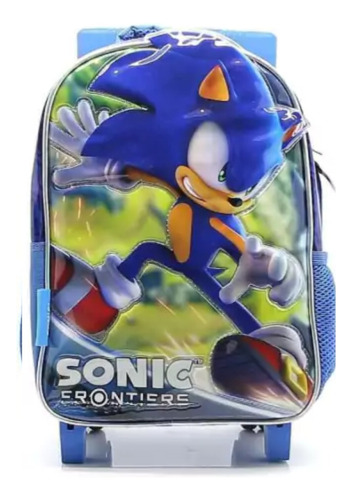 Mochila Con Carro Sonic Jardin 12 P Cresko  So315