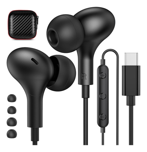 Auriculares Usb C Con Cable Samsung S22 S21 Ultra S20 S23, C