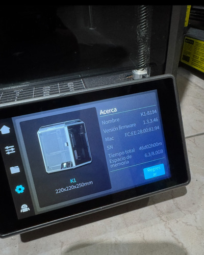 Impresora 3d Creality K1 Negra Fdm 127v, Ensamblado. (Usado)