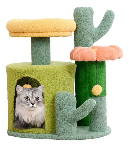 Pequeño Condominio Para Gatos Lindo Arbol De Para Gatos Con