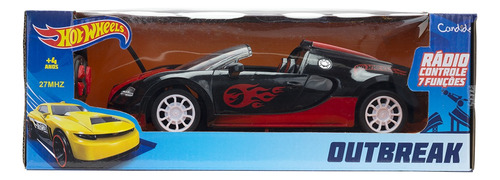 Veiculo Outbreak - Rc 7 Func - Hot Wheels - Pilhas Inclusas
