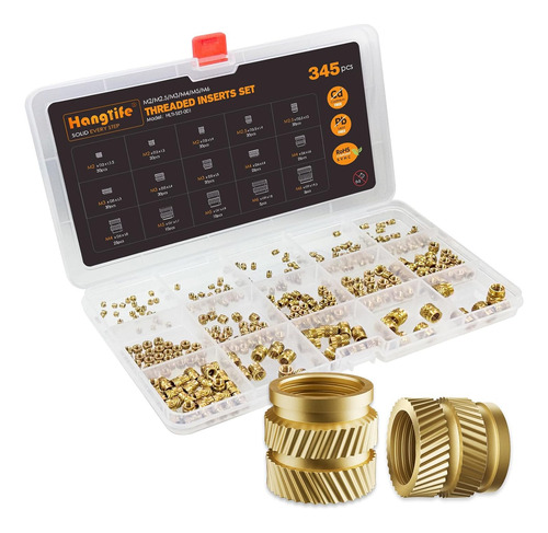 Insertos Roscados Heat-set, M2 M2.5 M3 M4 M5 M6 Caja Surtida