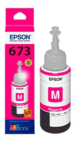 Botella Tinta Epson Original T673320 Magenta L800 L1800 L805