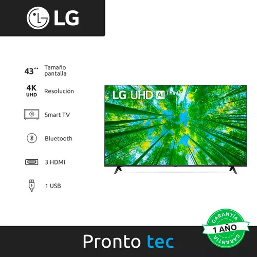 Smart Tv LG 43 Pulgadas 43UQ8050PSB 4k Uhd Ai Thinq Hdr