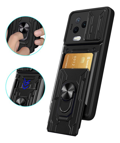 For Infinix Note 12 Pro 4g Card Slot Case Slide Lens Stand