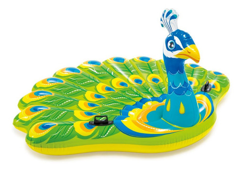 Intex 23836/6 Colchoneta Inflable Pavo Real P/ Tu Pileta