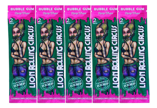 Sedas Lion Rolling Circus Wrap Bubble Gum 5 Unidades