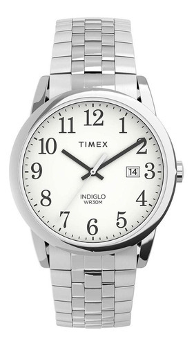 Reloj De Pulsera Timex Para Hombre Tw2v400006p Plateado Color Del Fondo Blanco