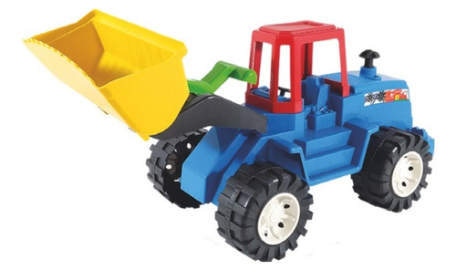 Tractor Con Excavadora  De Jueguete  , En Plástico