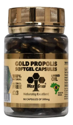 Própolis Verde Gold 87% Extrato - 90 Caps - Wax Green