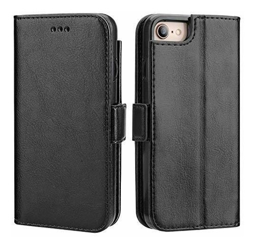 Vaburs iPhone 7 Flip Case iPhone 8 Billetera Con Tarjetero,