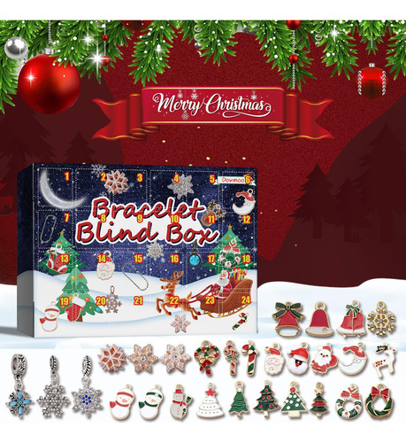 Calendario De De Adviento De Navidad 24 Días Diy Pulsera