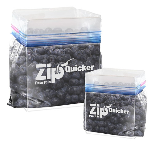 Zip Quicker Ziplock Bag Holder / Soporte De Bolsa De Almacen