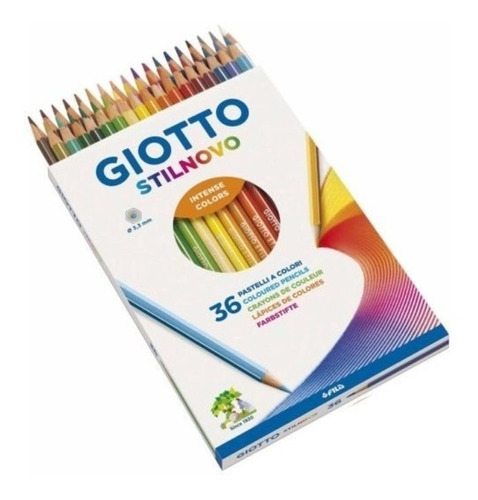 Lapiz Giotto Stilnovo 36 Colores Pinturitas + 8 Sharpie