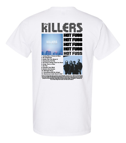 Playera Aniversario The Killers  Éxitos De Hot Fuss