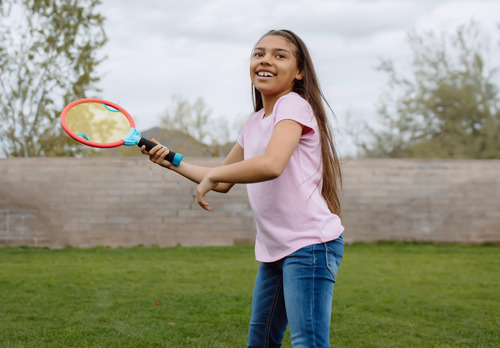 Palas Pogo 2 En 1 Juego De Volea Al Aire Para Niños
