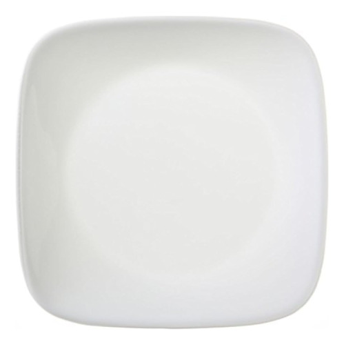 Plato Cuadrado Corelle Blanco Puro (juego De 4)