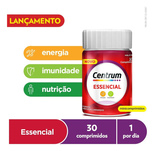 Kit 3 Cxs Centrum Essencial 30cp ( 90cps) - Haleon Sem Sabor