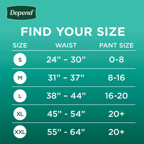 Depend Fresh Protection Adult Incontinence Maximum L - 40pz