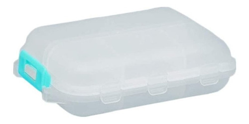 Portabs organizador de pastillas pastillero con división mini maleta color blanco