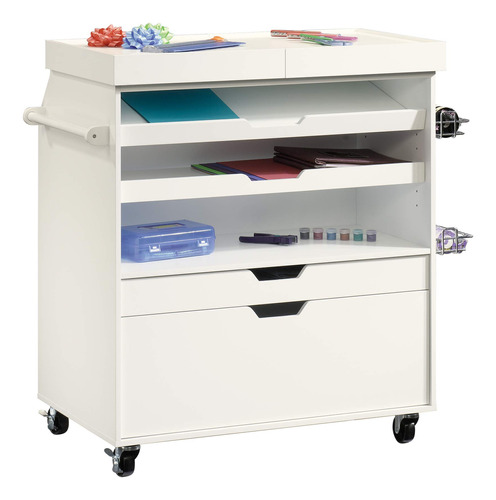 Sauder Craft Pro Series - Carrito Para Manualidades, Acabad.