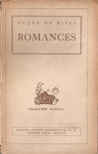 Romances - Duque De Rivas - Austral