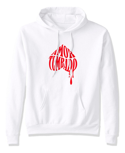 Sudadera Gota Logo Letras Rojo Amor Tumbado Corazon 