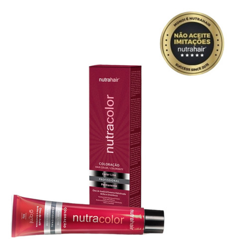  Coloração Profissional Nutracolor Nutrahair - 60g Tom L NC 6.66 LOURO ESCURO VERMELHO INTENSO 60G