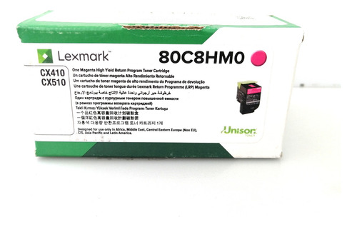 Toner Lexmark 80c8hc0 Magent Original 3000 Pág Cx410 / Cx510