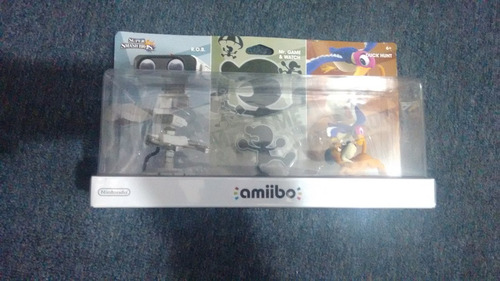 Set De Amiibos,r.o.b,mr Game And Watch.duck Hunt Wii U,smash