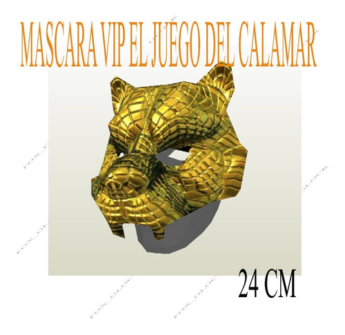 El Juego Del Calamar Mascara  Vip Tigre Papercraft