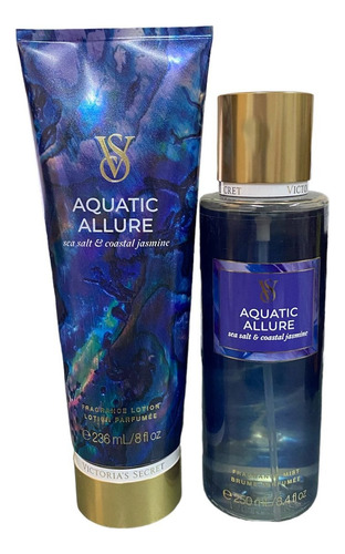 Victoria´s Secret Set Loción Y Crema Aquatic Allure