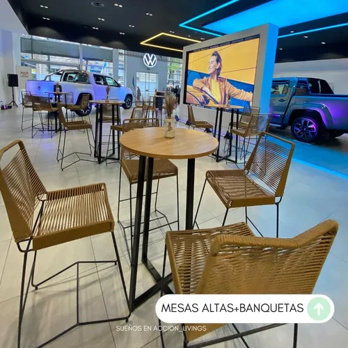 comprar Alquiler De Mesas Barras Altas Banquetas Livings Puff Caña
