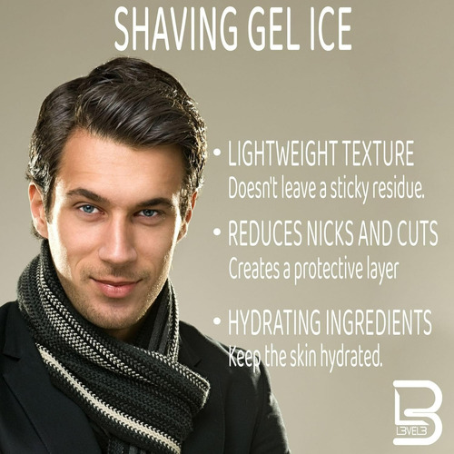 Gel De Afeitar Ice Level 3 1000ml Hidratante Y No Irritante