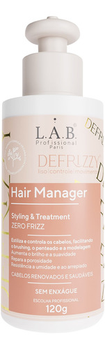 Defrizzy Zero Frizz Hair Manager 120g Cabelo Mais Brilhoso