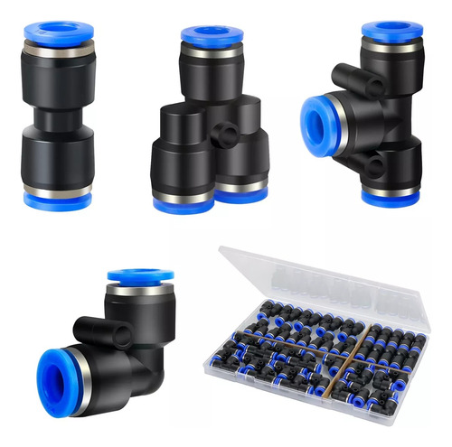 X40 Conector De Manguera Unión Neumáticos Pu Pv Pe Py 8mm